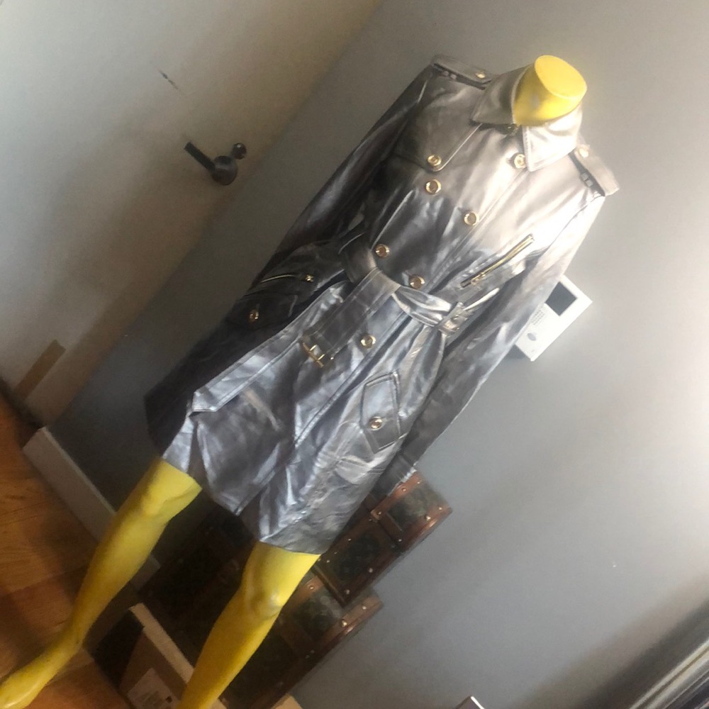 JUICY COUTURE Faux Leather Trench NWOT SIZE M